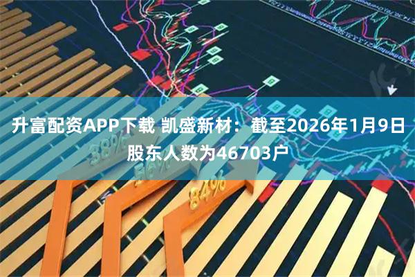 升富配资APP下载 凯盛新材：截至2026年1月9日股东人数为46703户
