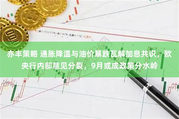 亦丰策略 通胀降温与油价暴跌瓦解加息共识，欧央行内部意见分裂，9月或成政策分水岭